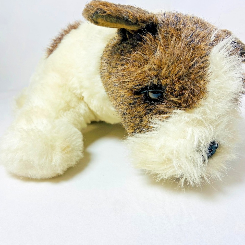Vintage 1983 Avanti Applause Plush Realistic Terrier Dog Korea 1980s Stuffed